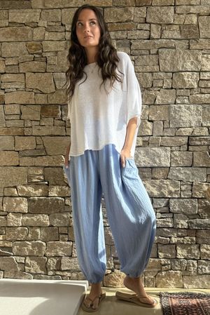 Basso Shirring Balloon Pant Cornflower /15=